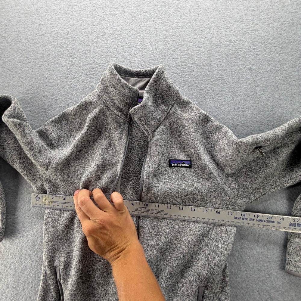 Patagonia Womens Better Sweater Full Zip Fleece Jacket Gray Small MISSING ZIPPER - Picture 4 of 8
